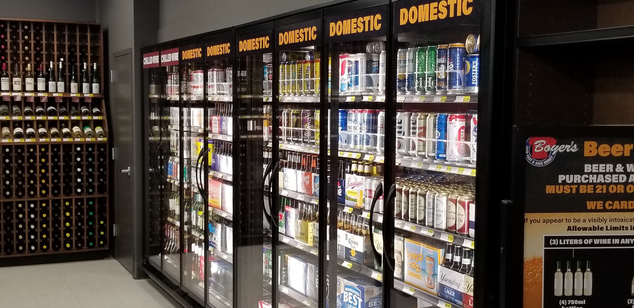 Domestic Beer Wall