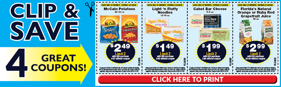 4 Great Coupons!