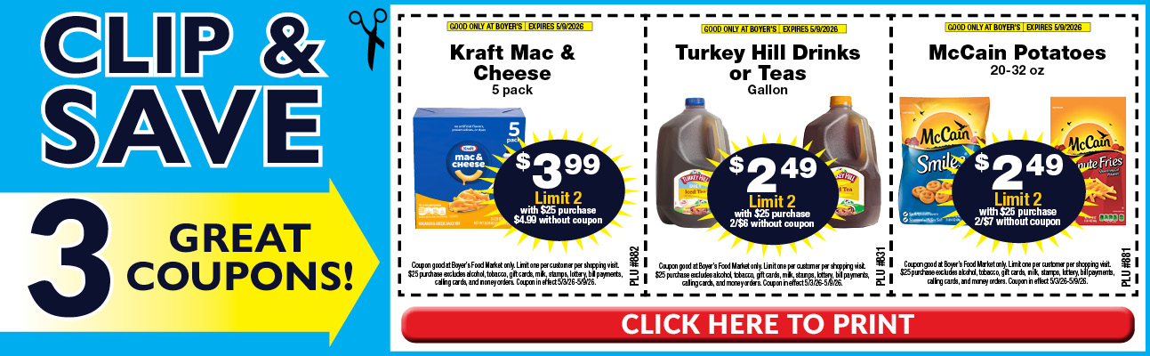 3 Great Coupons!