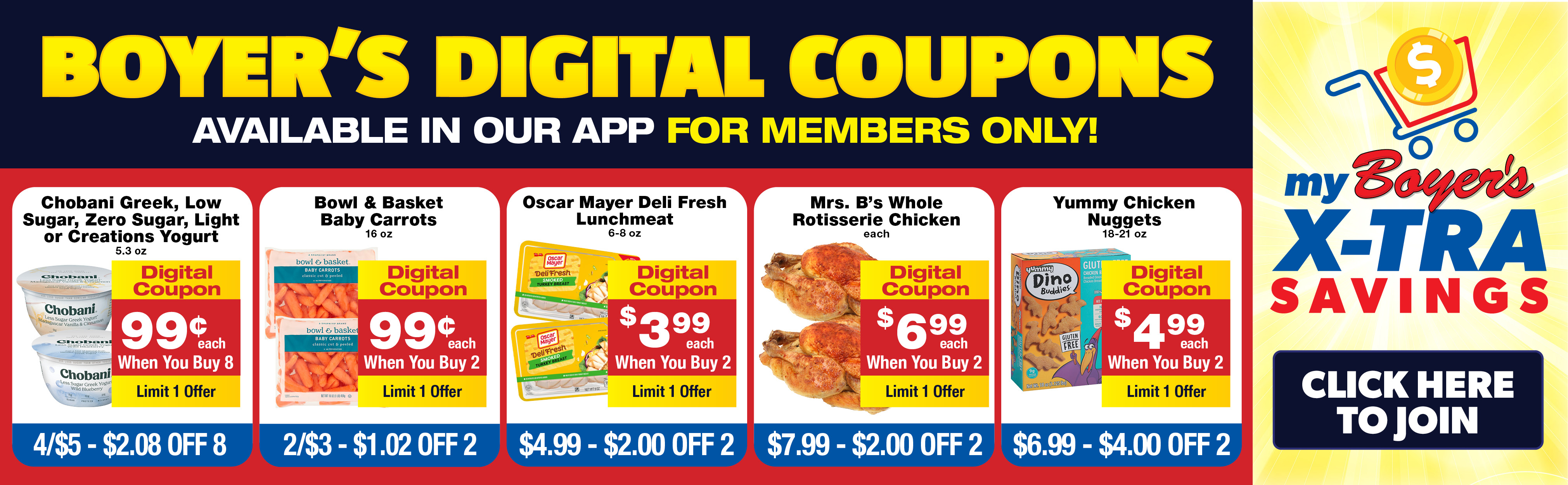 5 Digital Coupons!
