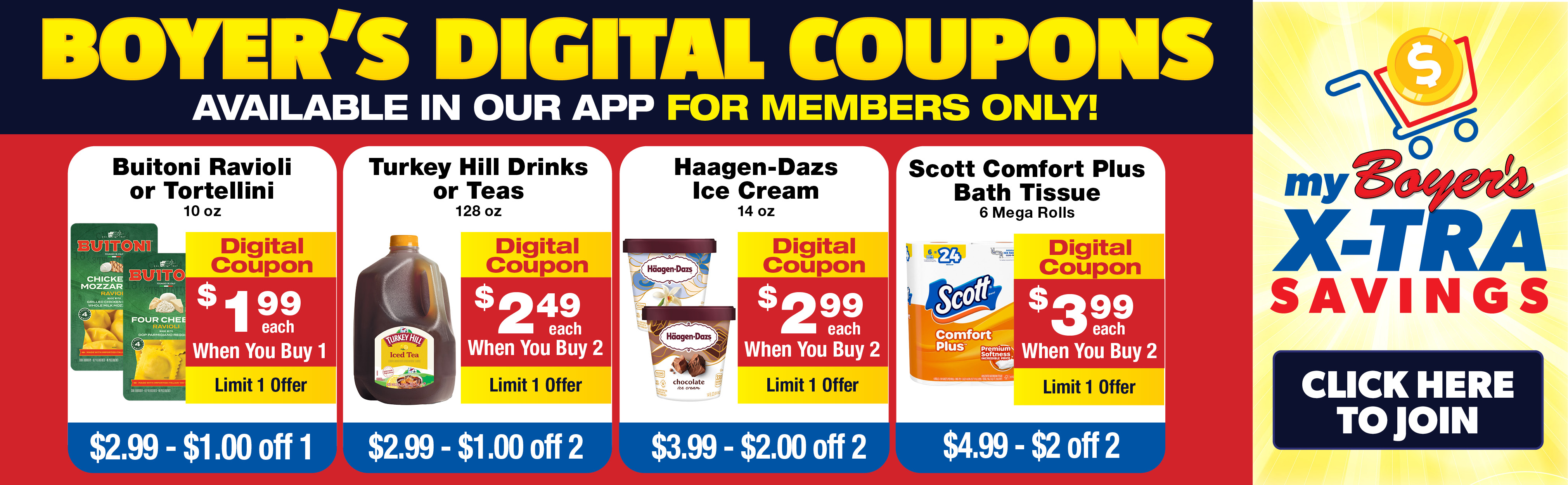 4 Digital Coupons!