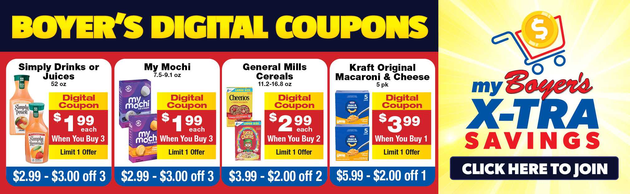 4 Digital Coupons!