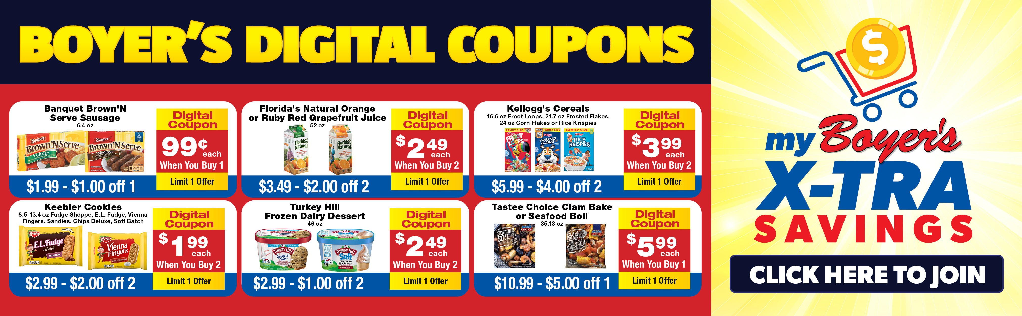 6 Digital Coupons!
