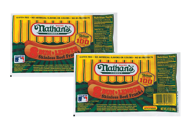 Nathan's Beef or Bigger Than the Bun Franks 