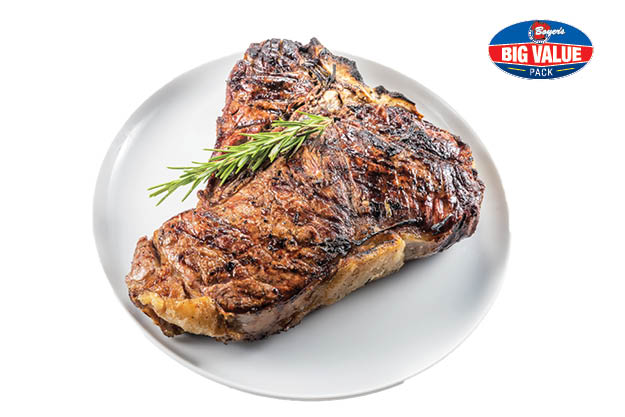 Porterhouse or T-Bone Steaks 