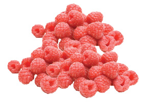Red Ripe Raspberries 