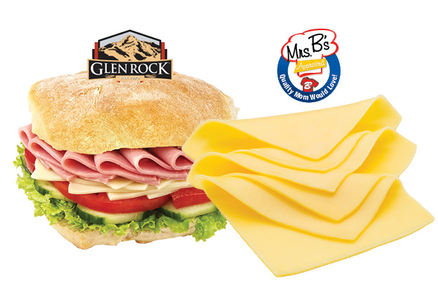 Glen Rock Ham or Mrs. B's White American Cheese