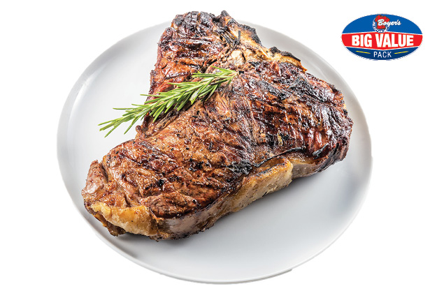Porterhouse or T-Bone Steaks