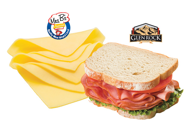 Mrs. B's White American Cheese & Glen Rock Deli Sliced Ham