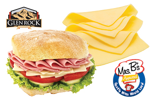 Glen Rock Ham & Mrs. B's White American Cheese