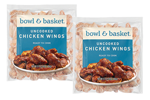 Bowl & Basket Uncooked Chicken Wings