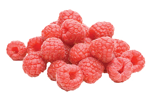 Red Ripe Raspberries 