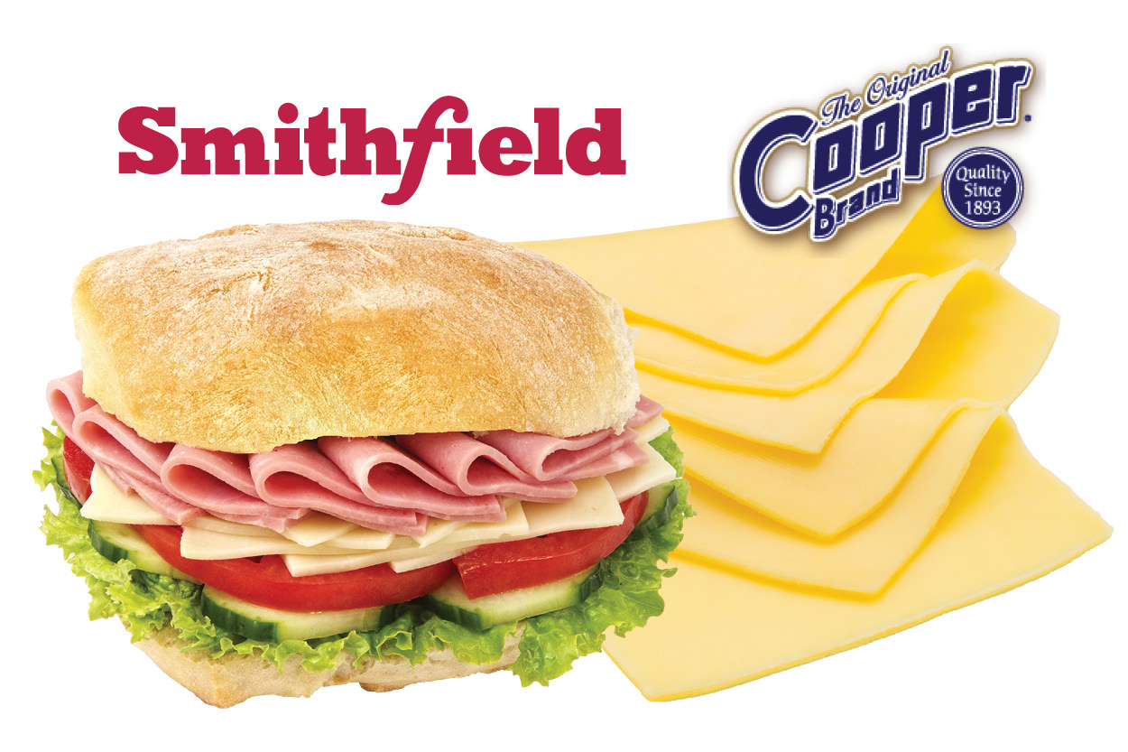 Smithfield Virginia or Honey Ham or Cooper Sharp Cheese