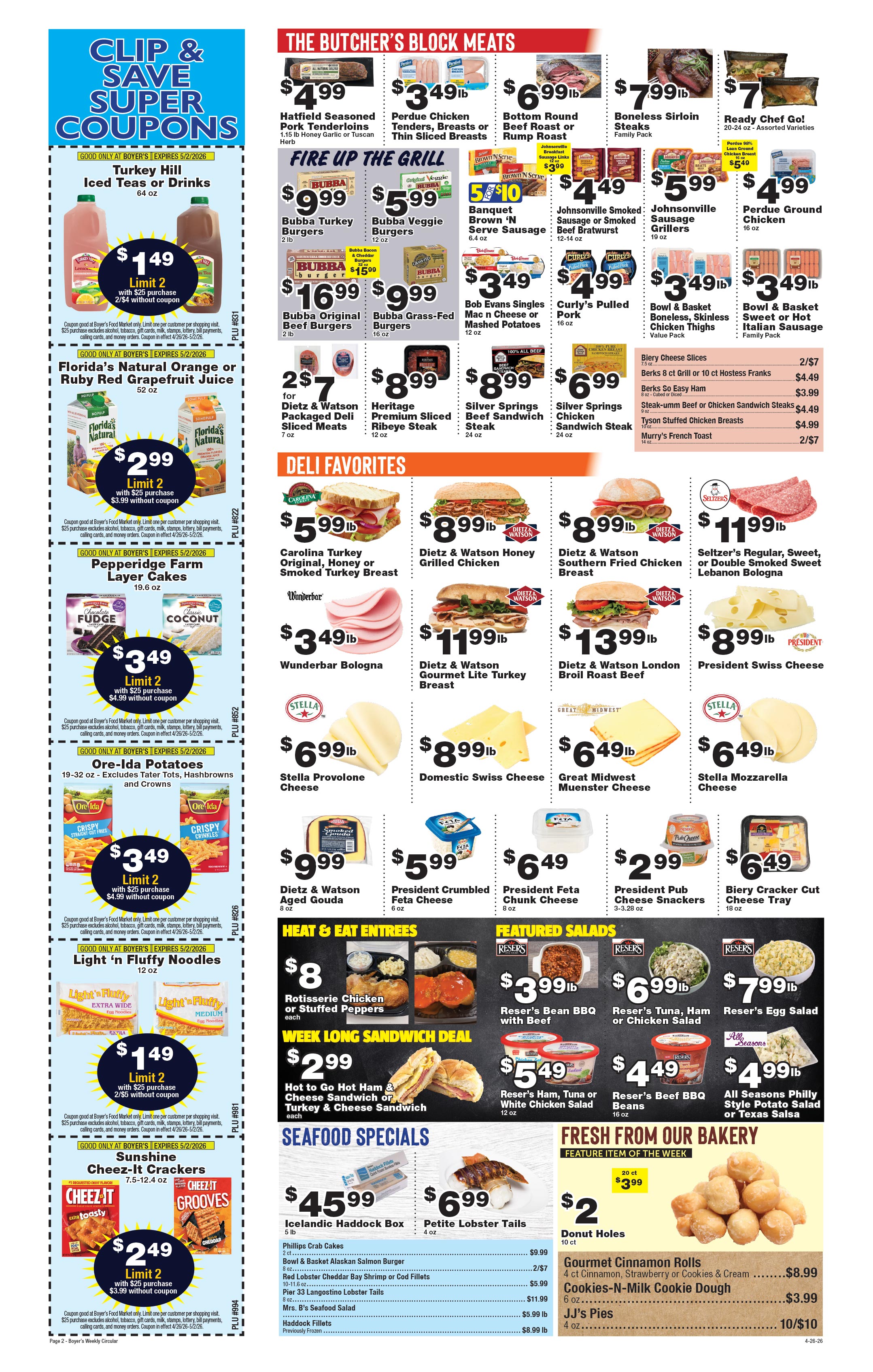 Boyer's Food Market Weekly Ad
