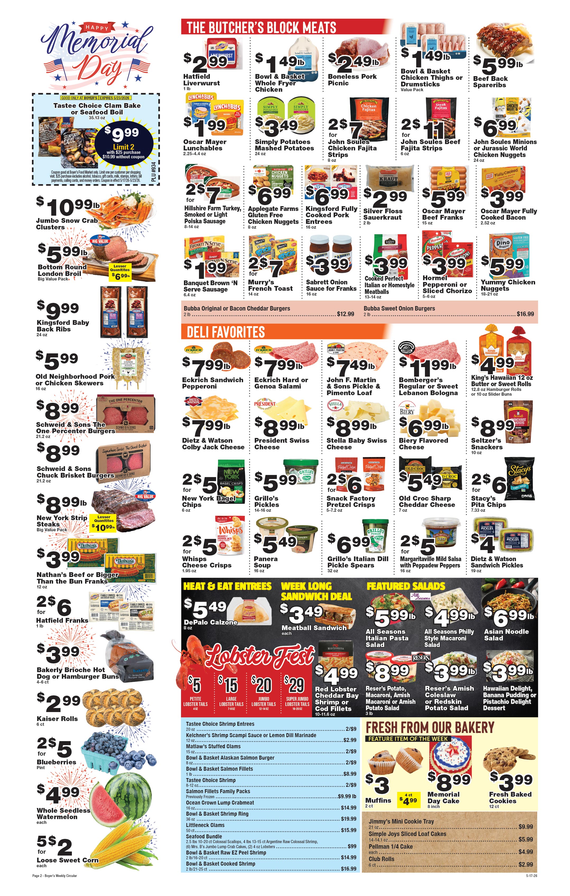 Boyer's Food Market Weekly Ad