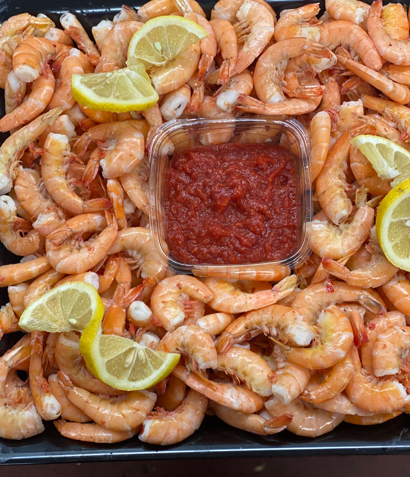 Shrimp tray clearance